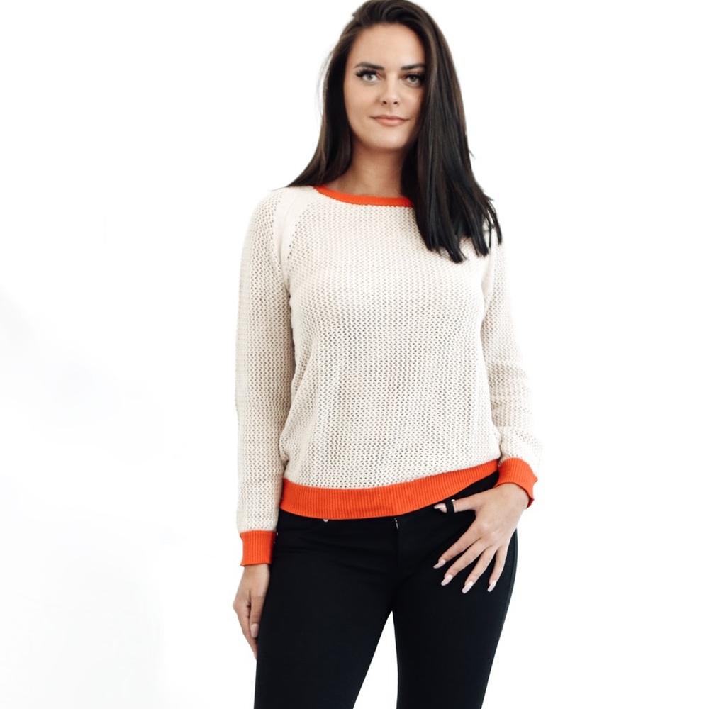 Orange Hem Sweater